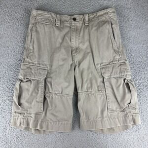Ralph Lauren Chaps Shorts Mens 34 Beige Cargo Golf Outdoor Hip Hop Skater Grunge